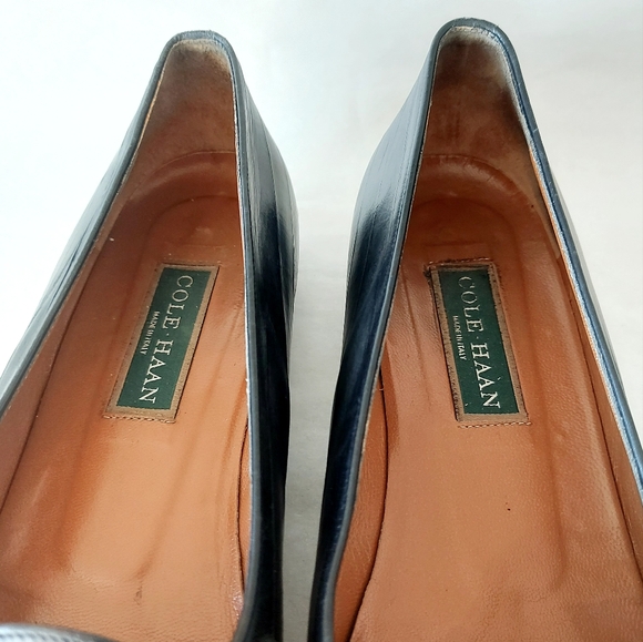 Cole Haan Tassel Loafers Vintage Women's Black Horse Bit Comfort Shoes Size 10B - Picture 9 of 13